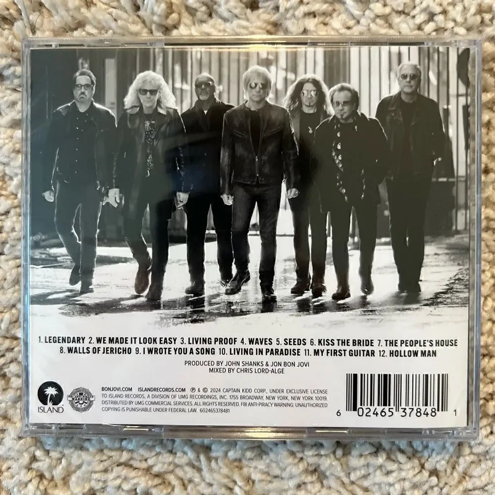 Bon Jovi Forever Signed CD Album (2024) Brand New & Sealed SIGNED INSERT